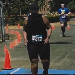 Shapriese running in race before weight loss